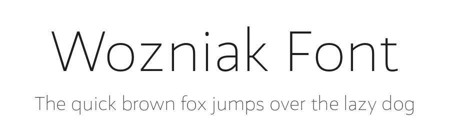 Wozniak Font by Untype — Sans Serif Font