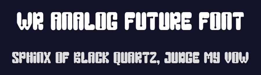 WR Analog Future Font by Writype1999 — Decorative Font — thumbnail 2