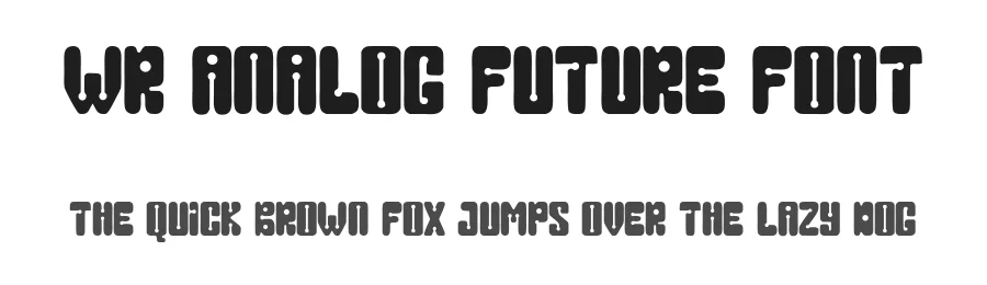 WR Analog Future Font by Writype1999 โ Decorative Font
