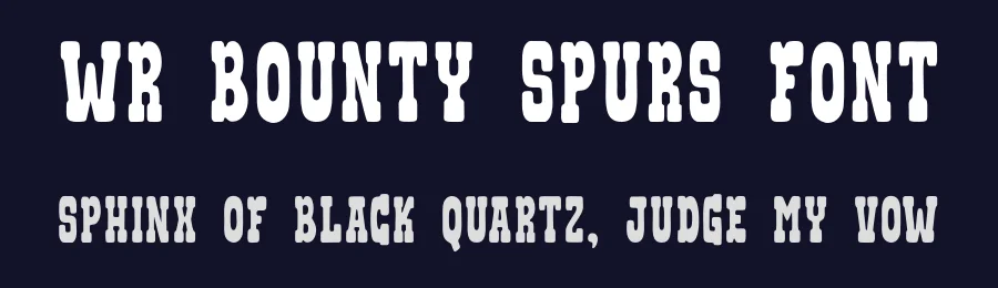 WR Bounty Spurs Font by Writype1999 — Decorative Font — thumbnail 2