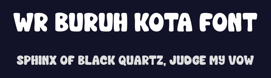 WR Buruh Kota Font by Writype1999 — Decorative Font — thumbnail 2