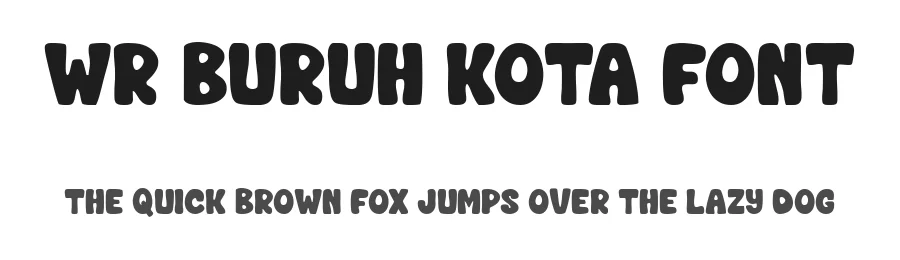 WR Buruh Kota Font by Writype1999 — Decorative Font
