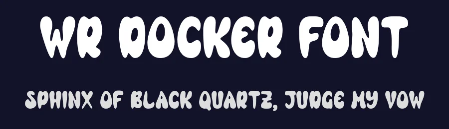 WR Docker Font by Writype1999 — Decorative Font — thumbnail 2