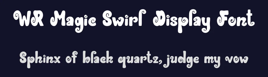 WR Magic Swirl Display Font by Writype1999 — Decorative Font — thumbnail 2