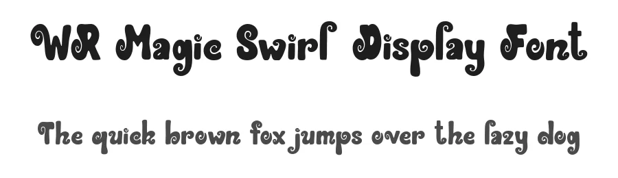 WR Magic Swirl Display Font by Writype1999 — Decorative Font