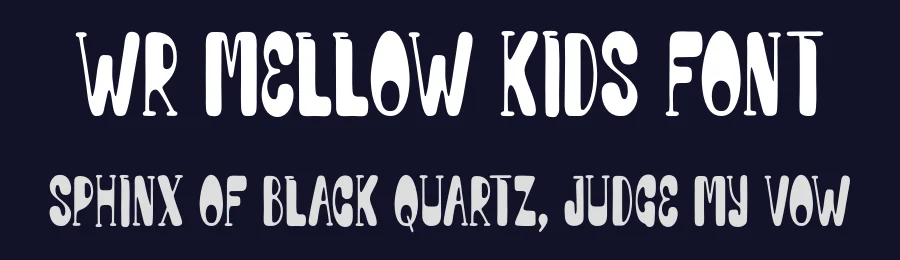 WR Mellow Kids Font by Writype1999 — Decorative Font — thumbnail 2