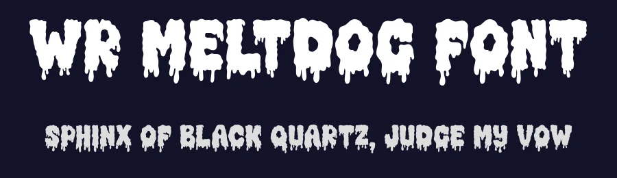 WR Meltdog Font by Writype1999 — Decorative Font — thumbnail 2