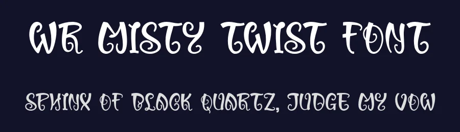 WR Misty Twist Font by Writype1999 — Decorative Font — thumbnail 2