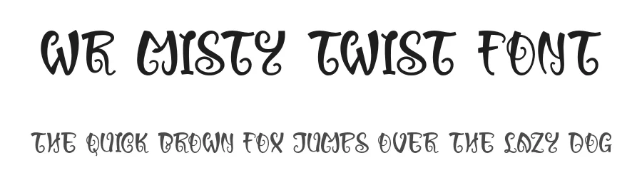 WR Misty Twist Font by Writype1999 โ Decorative Font