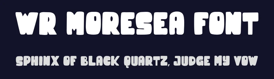 WR Moresea Font by Writype1999 — Decorative Font — thumbnail 2