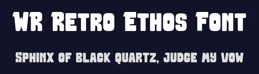 WR Retro Ethos Font by Writype1999 — Display Font — thumbnail 2