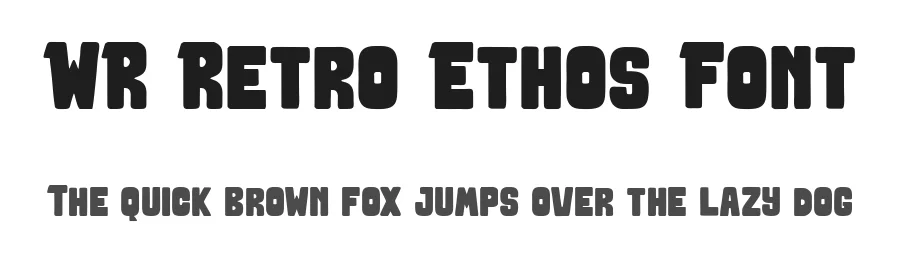 WR Retro Ethos Font by Writype1999 — Display Font