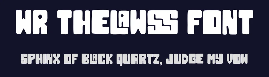 WR Thelawss Font by Writype1999 — Decorative Font — thumbnail 2