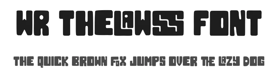WR Thelawss Font by Writype1999 — Decorative Font