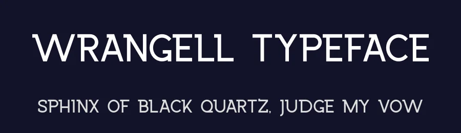 Wrangell Typeface by Paul van Oijen — Sans Serif Font — thumbnail 2