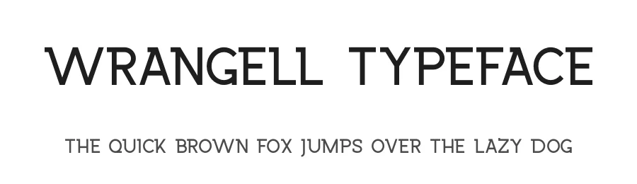 Wrangell Typeface by Paul van Oijen β Sans Serif Font