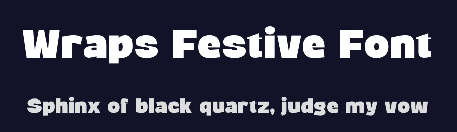Wraps Festive Font by timelesstype.co — Display Font — thumbnail 2