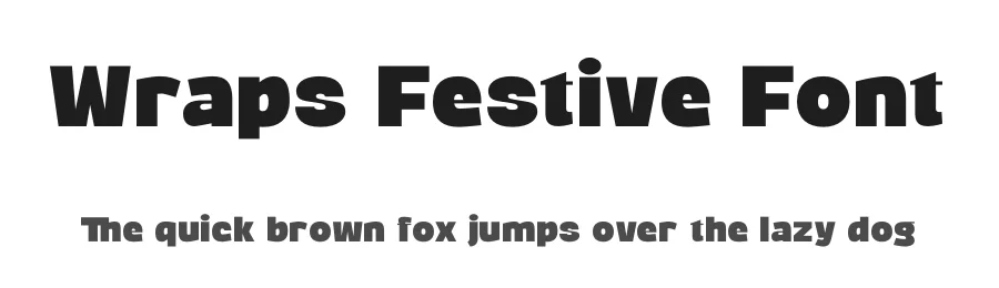 Wraps Festive Font by timelesstype.co — Display Font