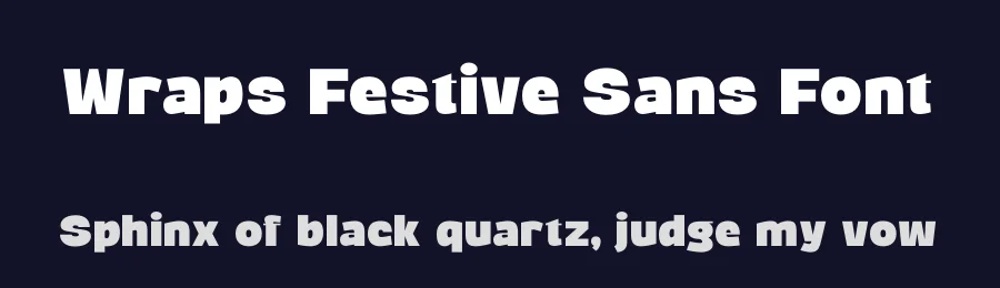 Wraps Festive Sans Font by timelesstype.co — Display Font — thumbnail 2