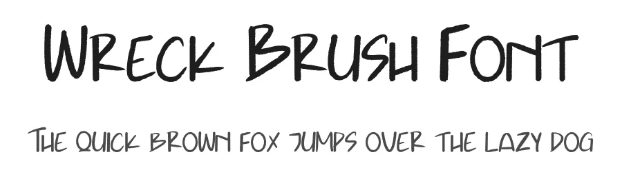 Wreck Brush Font by Creatifontstudios — Script Handwritten Font