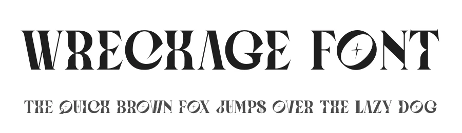 Wreckage Font by Rismatype — Display Font