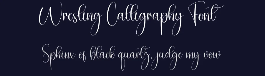 Wresling Calligraphy Font by creativeletter — Script Handwritten Font — thumbnail 2