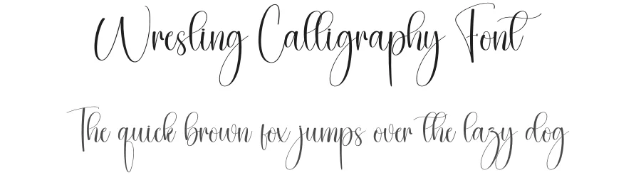 Wresling Calligraphy Font by creativeletter — Script Handwritten Font