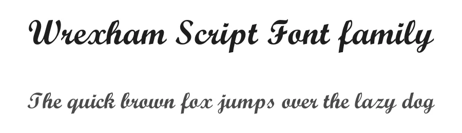 Wrexham Script Font family by Hamilton — Script Handwritten Font