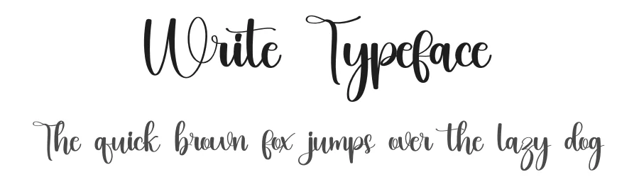Write Typeface by inermediaSTUDIO — Script Handwritten Font