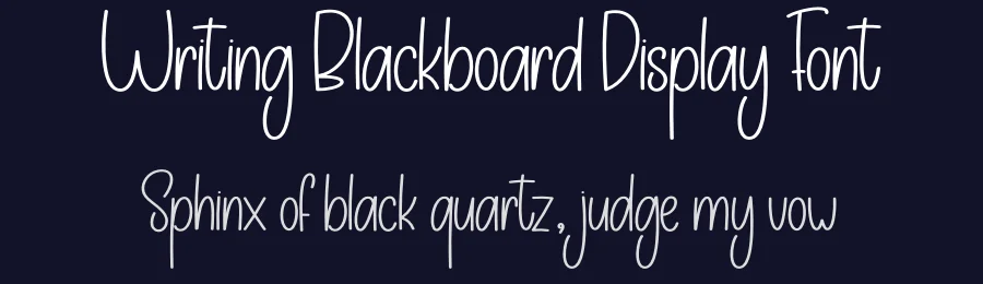 Writing Blackboard Display Font by creativeletter — Display Font — thumbnail 2