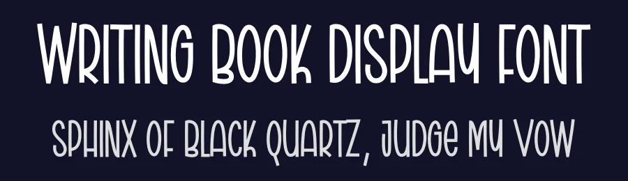 Writing Book Display Font by creativeletter — Display Font — thumbnail 2