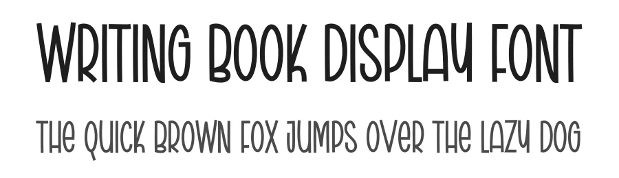 Writing Book Display Font by creativeletter — Display Font