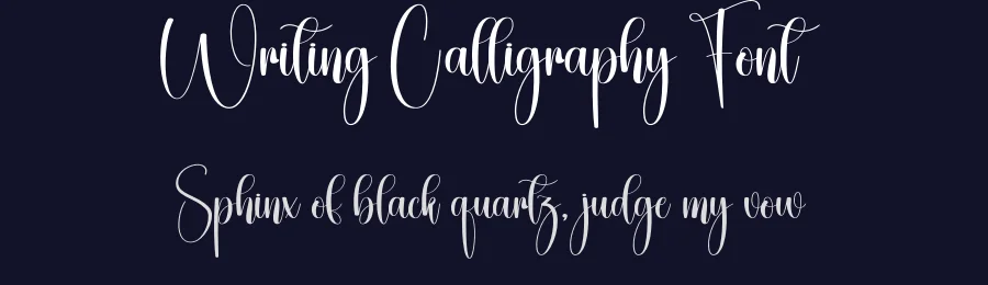 Writing Calligraphy Font by creativeletter — Script Handwritten Font — thumbnail 2