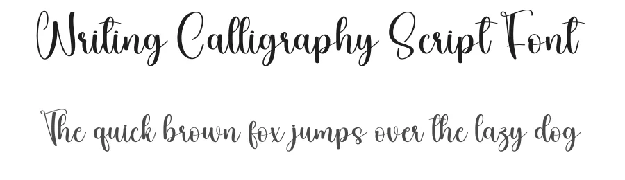 Writing Calligraphy Script Font by creativeletter — Script Handwritten Font