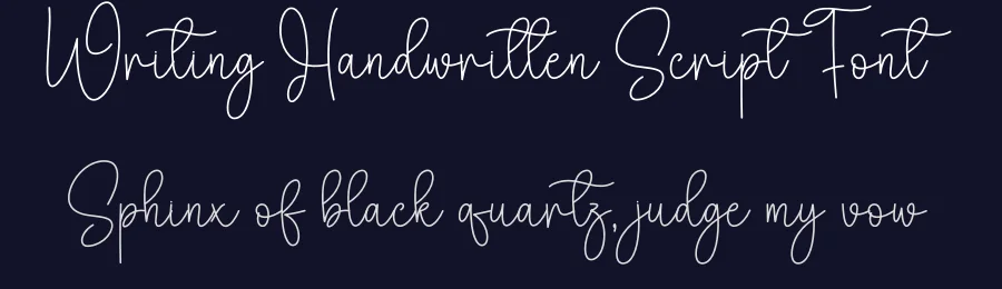Writing Handwritten Script Font by creativeletter — Script Handwritten Font — thumbnail 2