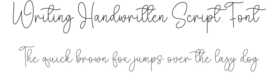 Writing Handwritten Script Font by creativeletter — Script Handwritten Font
