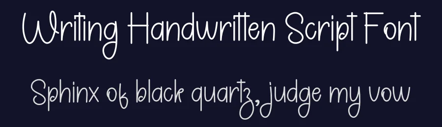 Writing Handwritten Script Font by freshtypeink — Script Handwritten Font — thumbnail 2