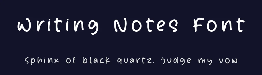 Writing Notes Font by letterfabric — Script Handwritten Font — thumbnail 2