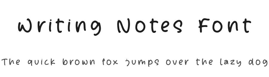 Writing Notes Font by letterfabric — Script Handwritten Font
