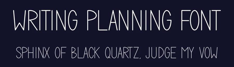 Writing Planning Font by Craftedtype — Decorative Font — thumbnail 2