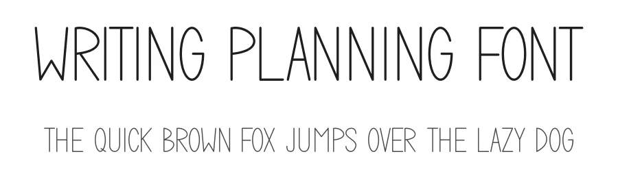 Writing Planning Font by Craftedtype — Decorative Font