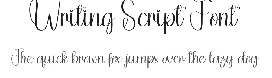 Writing Script Font by creativeletter — Script Handwritten Font