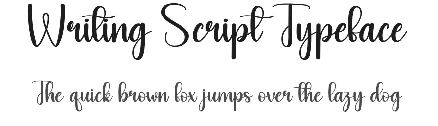 Writing Script Typeface by andikastudio — Script Handwritten Font