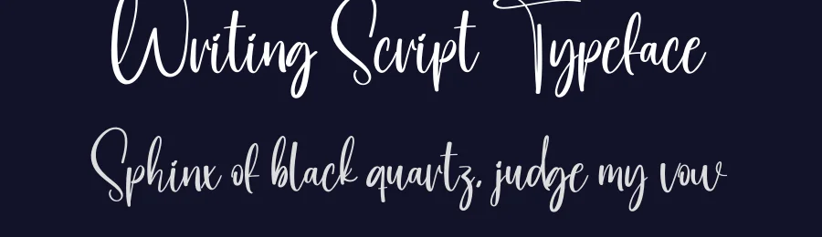 Writing Script Typeface by creativeletter — Script Handwritten Font — thumbnail 2
