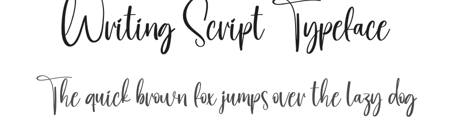 Writing Script Typeface by creativeletter — Script Handwritten Font