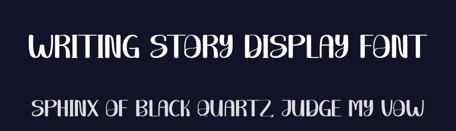 Writing Story Display Font by creativeletter — Script Handwritten Font — thumbnail 2