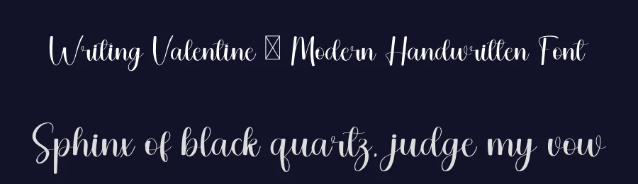 Writing Valentine – Modern Handwritten Font by freshtypeink — Script Handwritten Font — thumbnail 2