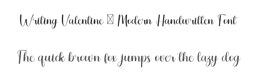 Writing Valentine – Modern Handwritten Font by freshtypeink — Script Handwritten Font