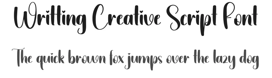 Writting Creative Script Font by creativeletter — Script Handwritten Font