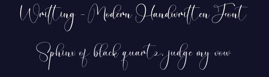 Writting – Modern Handwritten Font by creativeletter — Script Handwritten Font — thumbnail 2